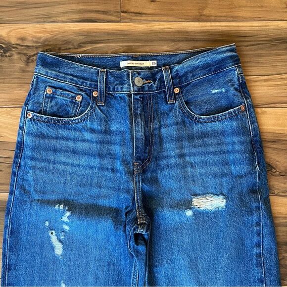 NWOT Levi’s Low Pro Straight Jeans Size 26 - Picture 5 of 11